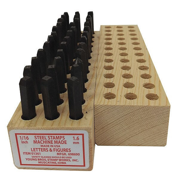 Machine Made Combo Set, 1/16in H, Gothic