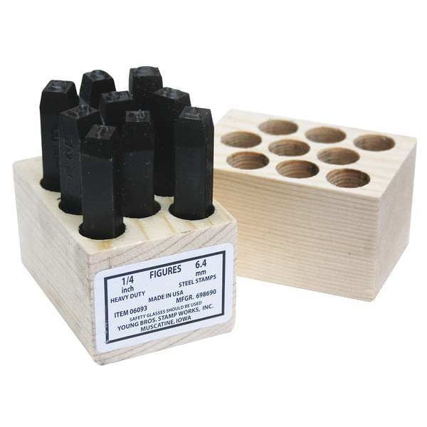 Heavy Duty Number Set, 5/8in H, Gothic
