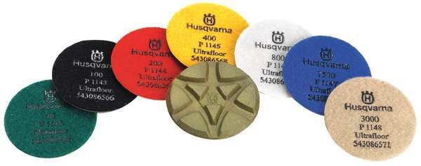 Polishing Pads, 200 Grit, 5 In