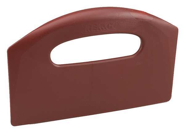 Bench Scraper, Poly, 8-1/2 x 5 In, MD Red