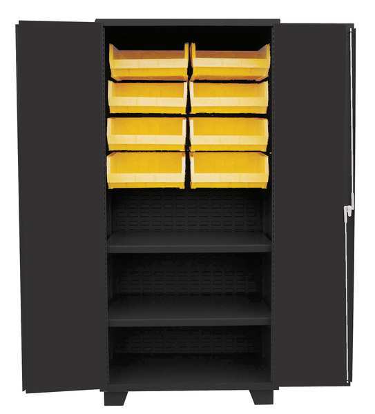 Extra-Heavy Duty Bin Cabinet, 36 in W, 78 in H, 24