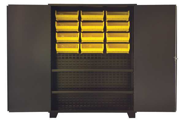 Extra-Heavy Duty Bin Cabinet, 60 in W, 78 in H, 24
