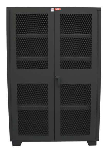 14 ga. Steel Storage Cabinet, 36 in W, 78 in H, Stationary