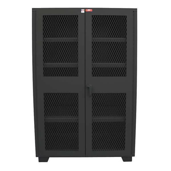 14 ga. Steel Storage Cabinet, 60 in W, 78 in H, Stationary