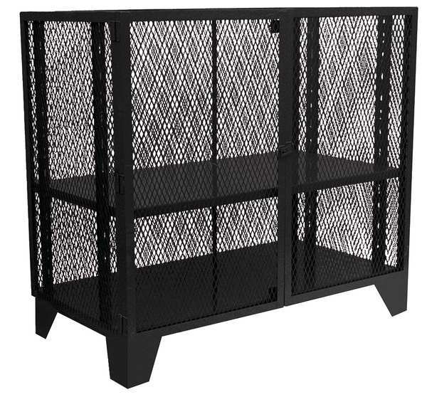 12 ga. Steel Storage Cabinet, 72 in W, 54 in H, Stationary