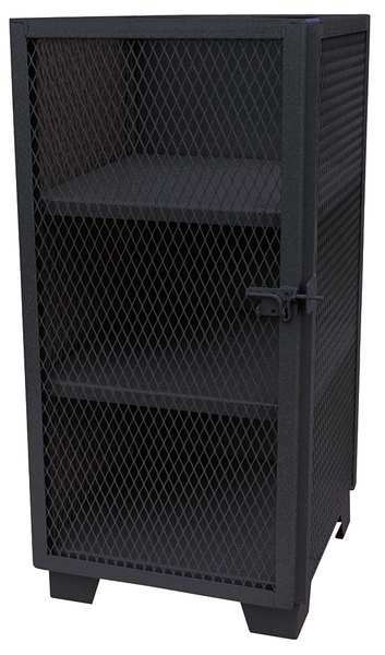 12 ga. Steel Storage Cabinet, 24 in W, 54 in H, Stationary