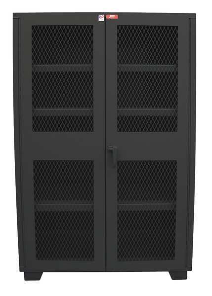 14 ga. Steel Storage Cabinet, 36 in W, 78 in H, Stationary