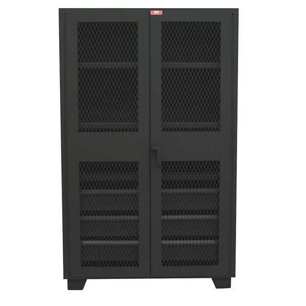 14 ga. Steel Storage Cabinet, 60 in W, 78 in H, Stationary