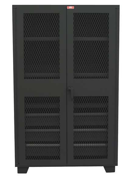 14 ga. Steel Storage Cabinet, 36 in W, 78 in H, Stationary