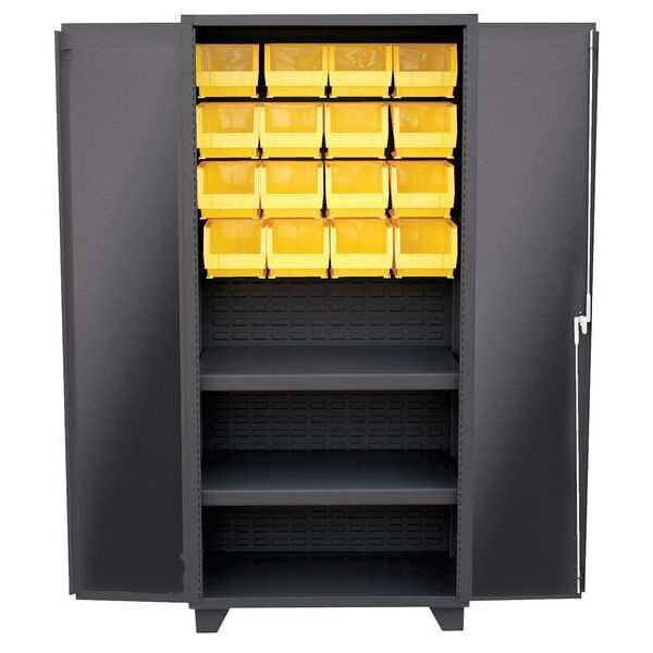 Extra-Heavy Duty Bin Cabinet, 36 in W, 78 in H, 24