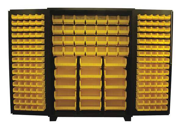 Extra-Heavy Duty Bin Cabinet, 60 in W, 78 in H, 24