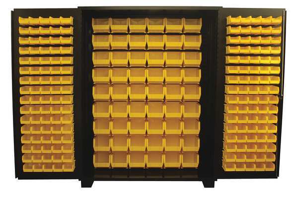 Extra-Heavy Duty Bin Cabinet, 60 in W, 78 in H, 24