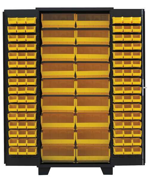 Extra-Heavy Duty Bin Cabinet, 36 in W, 78 in H, 24