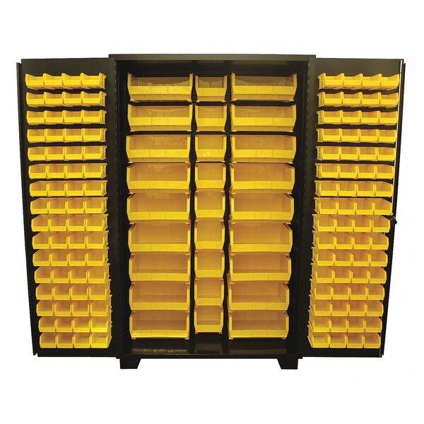 Extra-Heavy Duty Bin Cabinet, 48 in W, 78 in H, 24