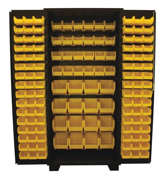 Extra-Heavy Duty Bin Cabinet, 36 in W, 78 in H, 24