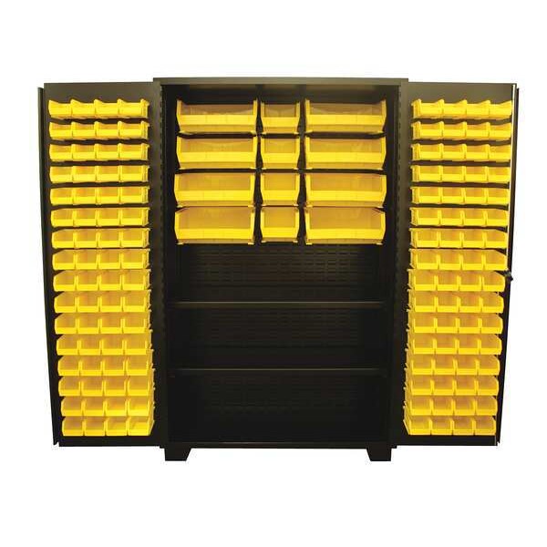 Extra-Heavy Duty Bin Cabinet, 48 in W, 78 in H, 24