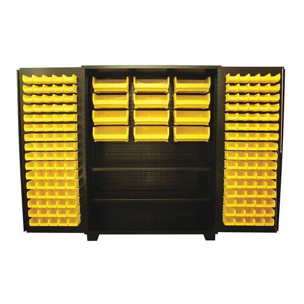 Extra-Heavy Duty Bin Cabinet, 60 in W, 78 in H, 24