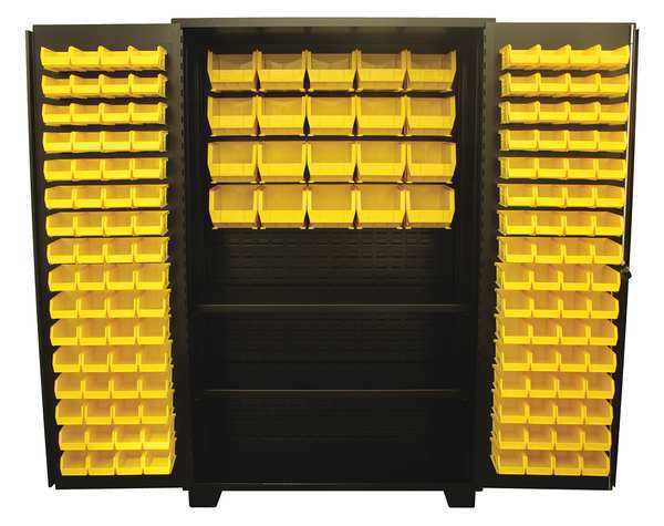 Extra-Heavy Duty Bin Cabinet, 48 in W, 78 in H, 24