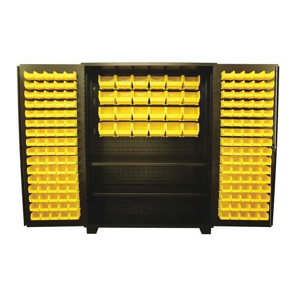 Extra-Heavy Duty Bin Cabinet, 60 in W, 78 in H, 24