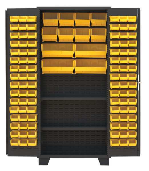 Extra-Heavy Duty Bin Cabinet, 36 in W, 78 in H, 24