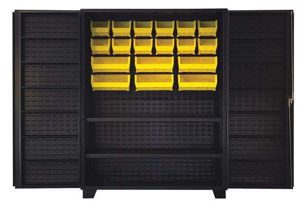 Extra-Heavy Duty Bin Cabinet, 60 in W, 78 in H, 24