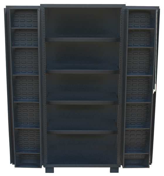 Extra-Heavy Duty Bin Cabinet, 48 in W, 78 in H, 24