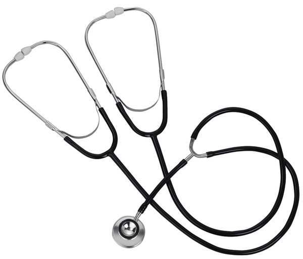 Stethoscope, Dual Head, Black