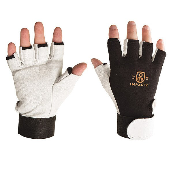 Anti-Vibration Gloves, M, Black/White, PR