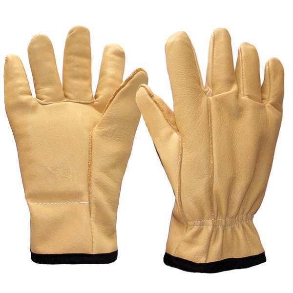 Anti-Vibration Gloves, L, Tan, PR