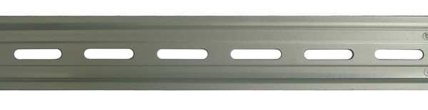 DIN Mounting Track, Aluminum, 39.37 In. L