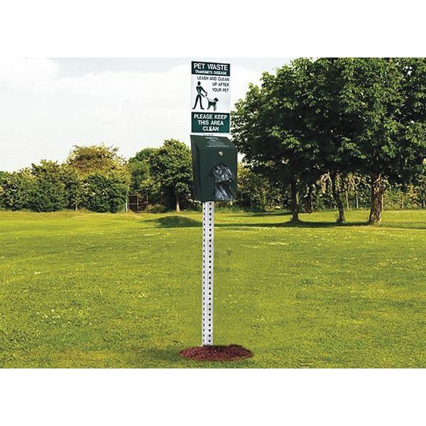 Pet Station, Waste Bags, Pickup Sign, Alum