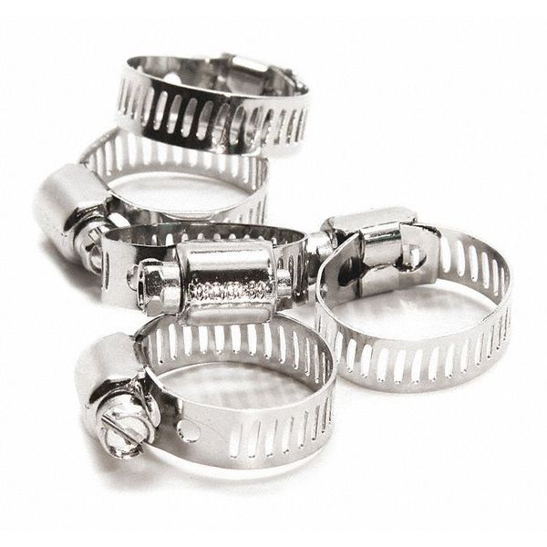 Micro S/S, Hose Clamp, w/ NL-19, #6, PK5