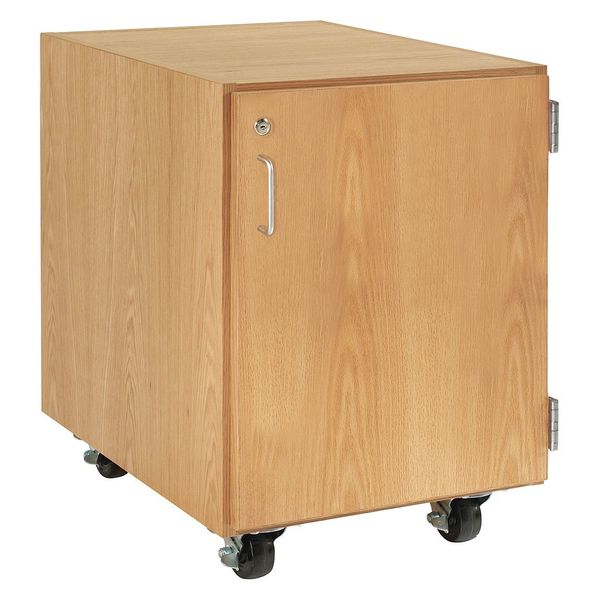 Oak Storage Cabinet, 24 in W, 30 in H