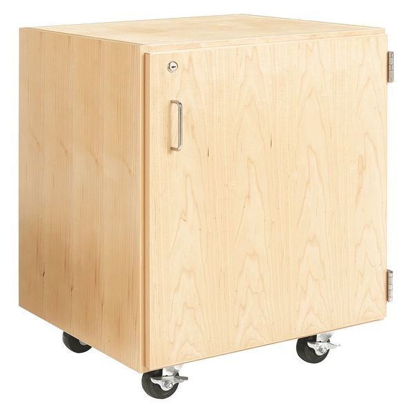 Oak Storage Cabinet, 24 in W, 30 in H