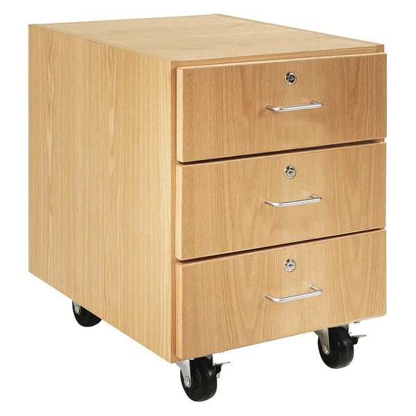 Red Oak Storage Cabinet, 24 in W, 30 in H