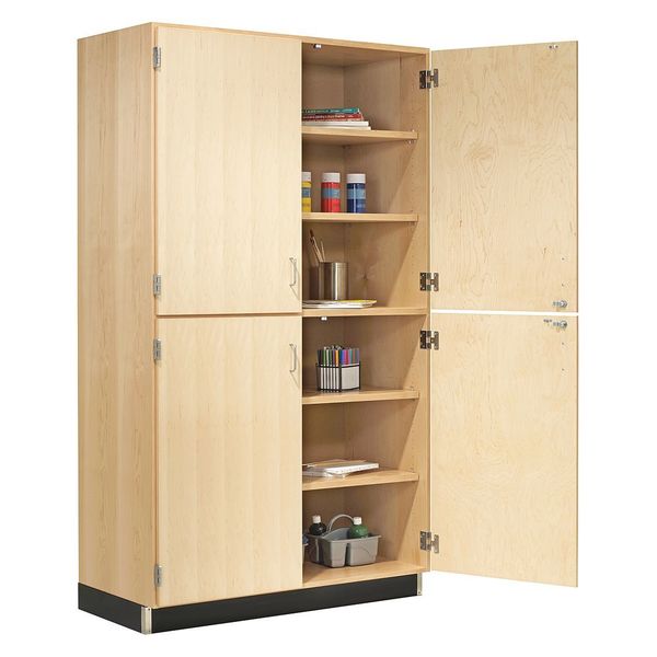 Maple Storage Cabinet, 48 in W, 84 in H