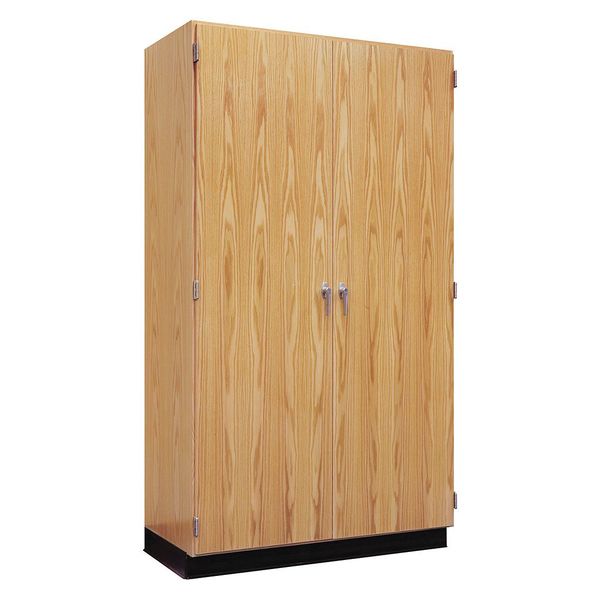 Red Oak Storage Cabinet, 36 in W, 84 in H