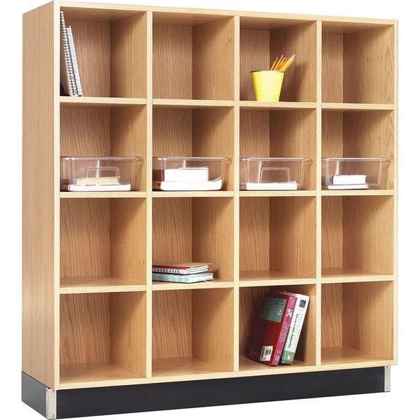 Red Oak Storage Cabinet, 48 in W, 51 in H