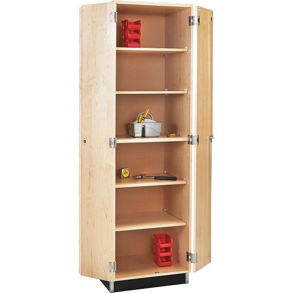 Maple Storage Cabinet, 24 in W, 84 in H