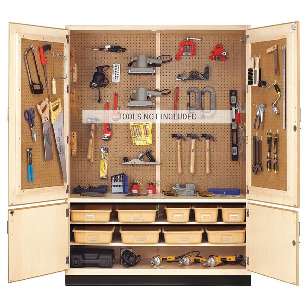 Maple Storage Cabinet, 60 in W, 84 in H