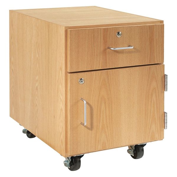 Red Oak Storage Cabinet, 24 in W, 30 in H