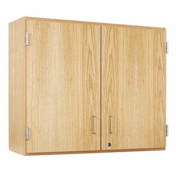 Red Oak Wall Storage Cabinet, 36 in W, 30 in H