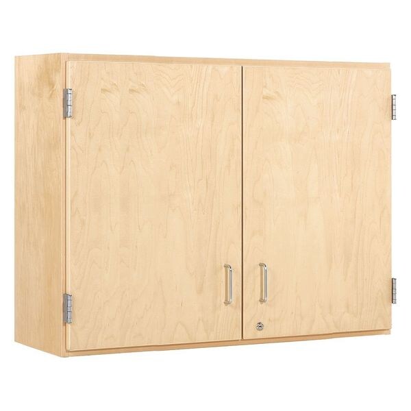 Red Oak Wall Storage Cabinet, 42 in W, 30 in H