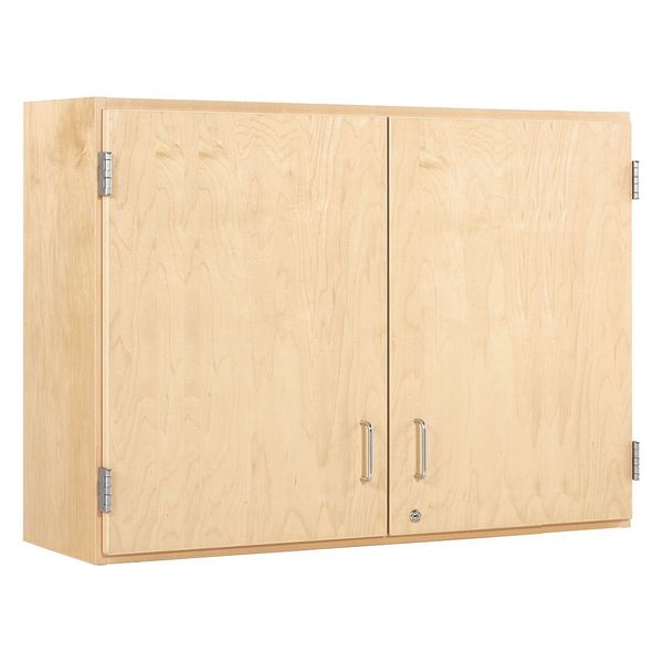 Maple Wall Storage Cabinet, 48 in W, 30 in H