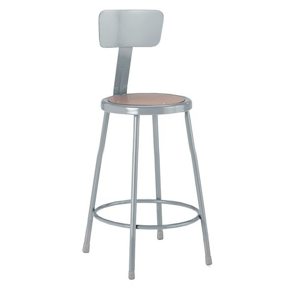 Stool, Backrest, Steel Hb Seat, 24
