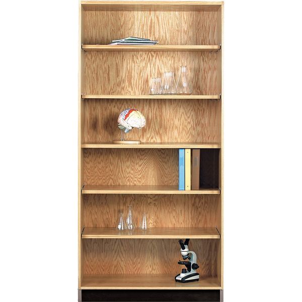 Red Oak Storage Cabinet, 36 in W, 84 in H