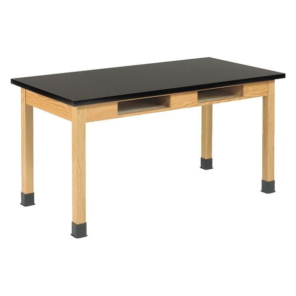 Compartment Table, Red Oak