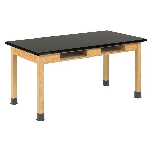 Compartment Table, Red Oak