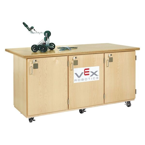Maple Storage Cabinet, 72 in W, 37 in H