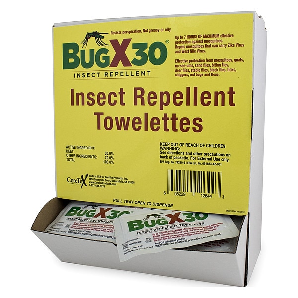 Insect Repellent, DEET 30 per., PK50